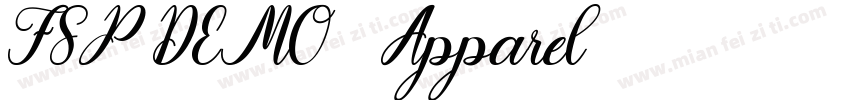 FSP DEMO   Apparel字体转换